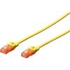 DIGITUS CAT 6 U-UTP Patch Cable, 2m, cavo di rete LAN DSL Ethernet, LSZH, rame, AWG 26/7, giallo, Cat-6 - 2 m, Cavo patch - U-UTP - LSZH
