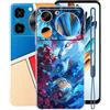 KJYFOANI Custodia Cover per ZTE Nubia Music Z2353, Trasparente Morbido Shell Protettivo Custodie, Ultra Sottile Silicone Case Anti-Graffio Guscio per ZTE Nubia Music Z2353 (6.60) - Lupo Galassia
