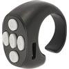 ASHATA Per Tiktok Anello di Controllo Remoto Scorrimento Dito Anello di Scorrimento Remoto Bluetooth Girapagina, Fotocamera Per Telefono Wireless Otturatore Selfie Compatibile con IOS,