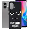 KJYFOANI per ZTE Blade A35e Cover, Nero Morbido Silicone Ultra Sottile TPU Protezione Case, Antiurto Anti-Graffio Bumper Custodia per ZTE Blade A35e (6.52) - DU06
