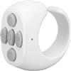 ASHATA Per Tiktok Anello di Controllo Remoto Scorrimento Dito Anello di Scorrimento Remoto Bluetooth Girapagina, Fotocamera Per Telefono Wireless Otturatore Selfie Compatibile con IOS,
