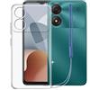 KJYFOANI Custodia per ZTE Blade A34 (6.60), KJYFOANI Trasparente Morbido TPU Custodie Protettivo, Ultra Sottile in Silicone Case Anti-Graffio Cover per ZTE Blade A34 - Cristallo