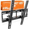 RICOO R09 Supporto TV da parete Staffa TV 40-85 pollici per 40 42 43 49 50 55 58 65 75 77 85 pollici inclinabile fino a 95 kg max VESA 400x400