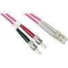 LINK LKLCST4510 - Cavo Fibra Ottica LC-ST Multimode OM4 50/125 Duplex 10 Metri - Alta velocità per Networking, Server e Data Center
