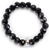 Thomas Sabo Charm Club Bracciale da Donna, Argento 925 e Onice Nero, Misura L