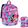 Zaino Scuola Seven Minnie Chic Sooooo + Astuccio 3 Zip