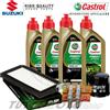 Castrol - Hiflo - NGK Tagliando SUZUKI AN 650 Burgman / ABS 2008 2009 - Olio Castrol + Filtri Candele