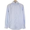 Suitsupply Uomo Camicia 37/14 1/2 Extra Slim Blu Puro Cotone A Manica Lunga