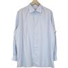 Suitsupply Traveller Uomo Camicia 45/17 3/4 Slim Cotone Blu Manica Lunga Epoca