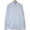 Suitsupply Camicia Uomo 43-7/17L Slim Fit Manica Lunga Blu Cotone Puro Formale