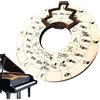 Zunishaone Ruota degli accordi - Rotonda in legno 12x12 cm/16x16 cm, guida alla teoria musicale, riferimento alla firma in chiave | per sessioni di pratica della chitarra, nozioni di base per l'apprendi