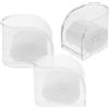 Healeved Organizer per Orologi Singolo in Plastica 3 Pezzi con Cuscinetto Interno Morbido e Design Portatile per Casa e Viaggio