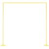 VEVOR Supporto per fondale ad arco, 2,4 x 2,4 m, struttura stabile, facile da montare, supporto per fondale ad arco quadrato in metallo dorato per matrimoni, feste di compleanno, lauree, festeggiamenti e decorazioni per cerimonie.