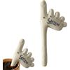 Generic Bicchiere in ceramica a forma di piede, cannuccia per dita dei piedi, riutilizzabile, umoristica fatta a mano, design da tavola, bicchieri per feste per adulti, picnic all'aperto, accessorio per