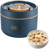 Generic Contenitore termico per il pranzo in acciaio , 650 ml, contenitore termico resistente, compatto per conservare il pranzo con efficiente ritenzione del calore, per trasportare pasti caldi e freddi