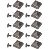 Qcwwy Rivets da 15 Mm a Vite in Lega di Zinco Piramide in Pelle Punk con Borchie a Punta di Rivetti Decorazioni per Borse Cinghie Borse da Scarpe Braccialetti da Abbigliamento da 20 Pezzi a Vite a Vite