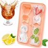 Ehanfus 3D Stampo Ghiaccio Silicone, Stampo Ghiaccio con Coperchio | Stampi per Ghiaccios Riutilizzabile per Cocktail, Whisky, Vino, caffè e Bevande, Senza BPA (Gatti)