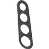 Hoement Righello per Spaghetti in Acciaio Inox 4 Fori Strumento di Misurazione Pasta Secca Dosatore Porzioni Accessorio Cucina per Controllo Quantità e Riduzione Sprechi