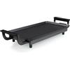 Princess Table Chef Economy 102209 - Barbecue da tavolo, superficie di cottura 43 x 23 cm, termostato regolabile, senza BPA, rivestimento antiaderente, manici Cool-Touch, 1800 Watt