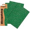 Décopatch C445O - 1 BUSTA da 3 fogli di carta stampata 30x40 cm, cracklé verde pino