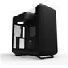HYTE Case HYTE X50 - Mid Tower ATX, telaio in acciao e vetro laterale acustico laminato 4mm, linee arrotondate, frontale mesh, colore Pitch Black