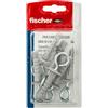 Fischer, Tasselli cartongesso SBN 9/3 K con occhiolo chiuso, Universali per Il Fissaggio di Lampade, Specchi, Accessori su Lastre in Cartongesso e Pannelli in Legno