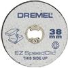 Dremel EZ SpeedClic SC456B Metal Cutting Wheel 12-pack, 12 dischi da taglio con 38 mm di diametro per utensili rotativi