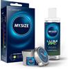MY.SIZE PRO Preservativi + LUBE ME Natural + Body Candle Set 10 pz Pre