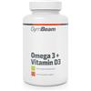 GymBeam Omega 3 + Vitamina D3 olio di pesce softgel 90 pz Capsule