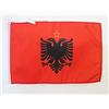 AZ FLAG Bandiera Repubblica Popolare Socialista D'Albania 1946-1992 45x30 cm - Bandierina Albanese 30x45 cm Cordicelle