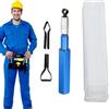 Generisch Livellatore a barra di saldatura: manico ergonomico in PVC, struttura in metallo ABS, utensile da taglio di precisione, design con a V, 1 set da 130 mm, fondo industriale per