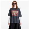 Off-White aglietta Off-White Flowers Field Skate Tee UNISEX Fade Out Black High Risk Red
