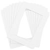 Anhow 8 Pezzi Passepartout 21x29,7 cm (DIN A4), Passepartout Bianco Crema per Formato Immagine 15x20 cm Passe-partout Cartoncino per Foto, Dipinti, Stampe Artistiche - Bianco/ 1,5 mm