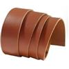 MELONI Striscia di Pelle in Cuoio, Spessore 3,8 mm, Lunghezza 130 cm, per Cintura, Fai da Te, Artigianato, Hobbistica, Accessori in Cuoio (Cognac, 2 x 130 cm)