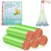 Carehabi Sacchi Immondizia 35L 90 Pezzi Sacchetti Spazzatura Resistenti e Impermeabili, Sacchetti per Raccolta Differenziata in Cucina, Ufficio e Soggiorno (50x60cm, Verde)