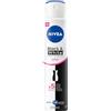 NIVEA Black & White Invisible Clear Antiperspirant Spray 48H 250Ml, prodotto per uso quotidiano