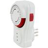 POLY POOL | PP1408AM Programmatore Giornaliero 250V Timer Programmabile per Spina Elettrica Temporizzata Timer Presa Elettrica a Ciclio Giornaliero di Colore Bianco