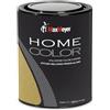 MAXMEYER Pittura colorata lavabile finitura metallizzata per interni Home Color ORO 0,75 L