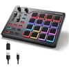 Donner EC3305 MIDI Pad Controller Keyboard Digitale con 16 Pad