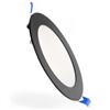 M LEDME Faretto Led da incasso Slim 12W Rotondo Cornice nera Apertura 120 gradi CCT temperatura colore regolabile M LEDME