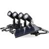 M LEDME 4 Faretti Led con picchetto 5W Nero con pannello solare IP65 Bianco caldo 3000K con sensore crepuscolare Roxi M LEDME