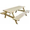 L'Arcolaio Kit Tavolo Pic nic 180x160x70 Cm in Legno