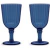 WD LifeStyle Set 2 Calici in Acrilico 460 Ml Blu