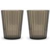 WD LifeStyle Set 2 Bicchieri in Acrilico 370 Ml Marrone