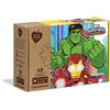 Clementoni - 25257 - Puzzle Play For Future - Marvel Super Hero - 3x48 pezzi - materiali 100% riciclati - Made in Italy, puzzle bambini 4 anni+