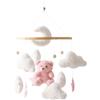 Nuyhadds Giostrina Per Culla Bear Cloud Star - Ornamento Girevole Per La Cameretta, Decorazione Rilassante Da Appendere, Accento Estetico Della Camera Da | Mobile Per Culla Per Cameretta Per Bambini In E