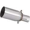 RWRPQEDEXM Terminali Scarico Doppi Tubo Di Collegamento Intermedio Moto Marmitta Migliorata Del Diametro Universale Di 51 Mm Punte Scarico(33MM)
