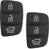 Alppihym Confezione da 2 Compatibile con Hyundai - Coprichiave auto a 3 pulsanti Compatibile con i20, i30, i40, i10, ix20, ix30, ix25, ix35, ix45, ix55 Coprichiave di alta qualità per protezione e stile