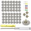 Générique Kit di riparazione del tetto automobilistico - 60 rivetti a bottone per rivestimento padiglione, kit di fissaggio universale a pressione con strumento di montaggio, supporto in tessuto per soffitto