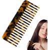 Generic Pettine districante per capelli, fatto a mano, largo pettine anti- , pettine da borsetta | pettine in acetato lucido per capelli spessi, pettine da viaggio marmorizzato per donne, pettine per